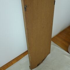 木彫り手作り1点もの　ミラー鏡姿見　引き取り希望の画像