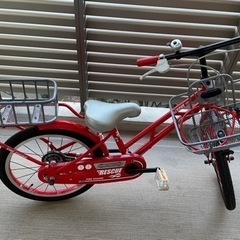 あさひ　18インチ　キッズ自転車　消防車