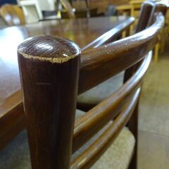 日進木工　伸長式ダイニング5点セット【愛品倶楽部柏店　問い合わせ番号 152-007875 002】 の画像