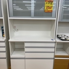 松田家具製★大型食器棚★サイズ: 横1170mm×高2050mm×奥行485mm★近隣配送・設置可能