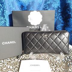 ✨正規品✨美品✨CHANEL✨マトラッセ　キャビアスキン　ラウンドジップ