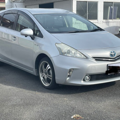 プリウスα 9インチナビ　車検付き