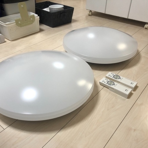 お取引完了【超美品】2021年7月製造 NEC LED調光シーリングライト 6畳用2台セット（各リモコン付）