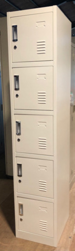 ⭐︎中古品　5人用ロッカー　380×450×1850mm 事務機⭐︎