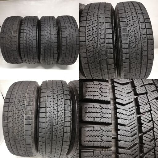 ◆本州・四国は送料無料◆ ＜高級スタッドレス・ホイール 4本＞ 195/65R15 ブリヂストン 2017年製 80～85% 15x6J プリウス 30 前期 純正 5H -100      ～横浜市旭区 ズーラシア近く～