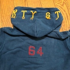 デニムアンドダンガリー　ラメフード付きトレーナー  パーカーの画像