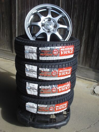 ブリヂストンVRX2　155/65R14　2021年製　中古アルミセット