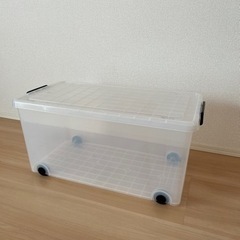【あげます】衣装ケース　インロック３５０　クリア　Ｍ 収納 収納...