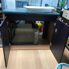 ガラス　90cm　オーバーフロー水槽　OF水槽セット　クーラー　ポンプの画像