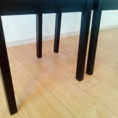 IKEA イケア LERHAMN テーブル BORJE イス 2脚 の画像