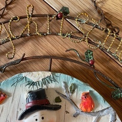 クリスマス　壁飾りの画像