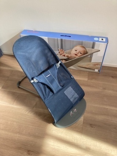 ベビービョルン　バウンサー　ブリスエアー　メッシュ　ネイビーブルー