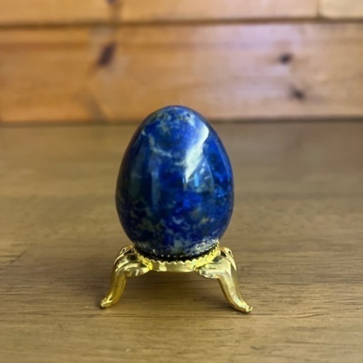 開運や受験に！ラピスラズリ　縦4cm 卵型