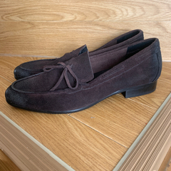 男性靴　43 レトロスタイル靴　ブラウンの画像