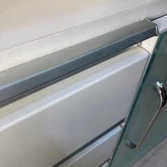 キッチンカウンター 白 磨りガラス キッチンボード 食器棚 収納棚 引っ越しの画像