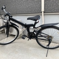 （決まりました。）程度良好　26inch 折り畳み式　18段ｷﾞｱ付き マウンテンバイク自転車の画像