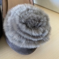【ファー付き】パンプス/ハイヒール　23.5cm Made in JAPANの画像