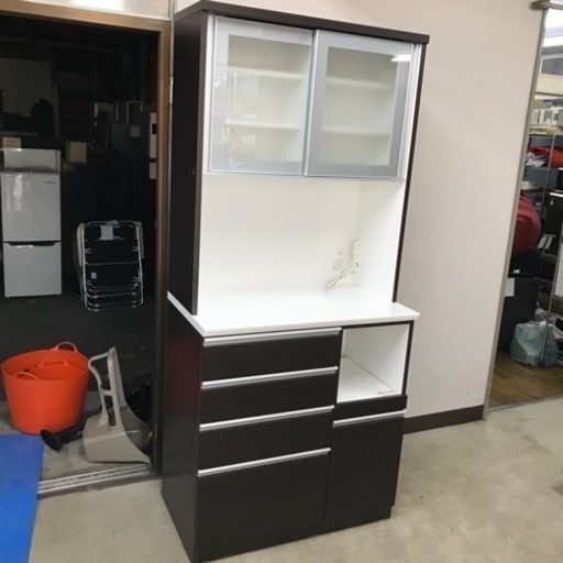 取引場所　南観音　A　2112-006  キッチンボード レジューム 90AG-S DBR 美品 定価７万円