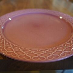 デンマークBing&Grondahl/ビングオーグレンダール社のJens H. Quistgaard/イェンス・クイストゴー Cordial palette/コーディアル・パレットのプレート♪ピンクBK428の画像