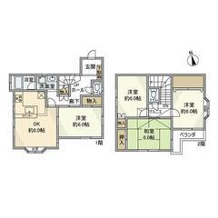 谷在家駅　皿沼2　4DK　駐車場付戸建賃貸貸家　ｼｽﾃﾑｶｳﾝﾀ...