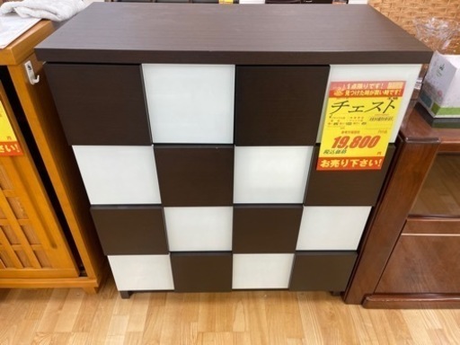値下げしました！！チェスト★ サイズ:横890mm×高1020mm×奥行455mm★近隣配送可能！