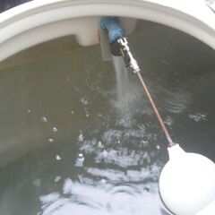 ☆中古品 川本 ソフトカワエース NF2-250S＋TAB-50 100V ポリエチレン製受水槽500Lセット 浅井戸用　動作問題なし ☆の画像