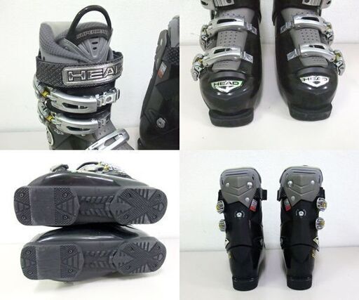 HEAD スキーブーツ 25.0-25.5cm EDGE 10.5 ブラック×シルバー ヘッド アウトソール：294mm ☆ 札幌市 