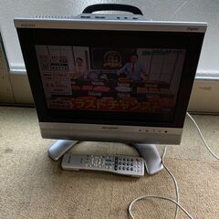 無料　シャープ　１５インチTV　リモコン有　早い者勝ち