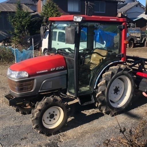 程度良好!! ヤンマー トラクター EF230 エアコン キャビン MT 1118時間　バッテリー新品　ディーゼル　4WD eb16付き　麦畑