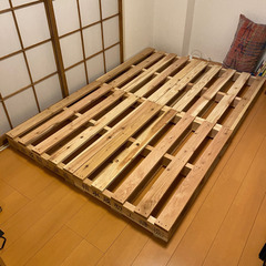 【取引中】パレット4枚　すのこベッド