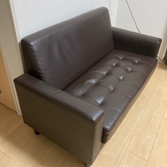 レザーソファー　ダブルの画像