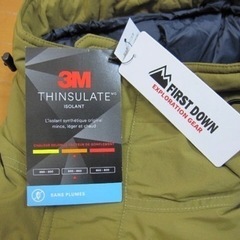 ★最終価格★  【ブランド】FIRST DOWN 【型番】642931  【アイテム名】3M THINSULATE HOODED DOWN 【カラー】マスタード（col.33） 【サイズ】M 【状態】新品未使用（タグ付き）の画像