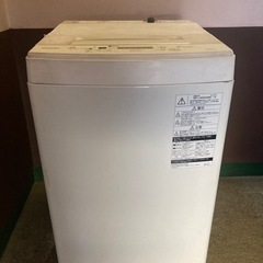 2019年製　洗濯機　東芝 4.5kg 全自動洗濯機 ピュアホワイトTOSHIBA AW-45M7-Wの画像