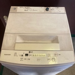 2019年製　洗濯機　東芝 4.5kg 全自動洗濯機 ピュアホワイトTOSHIBA AW-45M7-Wの画像