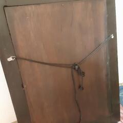 値下げ Bali 鏡 縦60cm×横43cmの画像