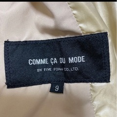 定価3万円◇COMME CA DU MODE◇リアルファー付ダウンコート◇Mの画像