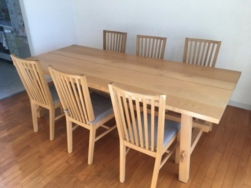 美品！ダイニングテーブル+椅子6脚