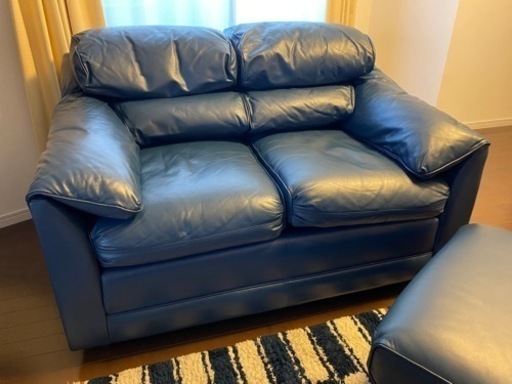 12/12まで！本革 定価35万円 高級2人掛けソファ イーセンアーレン