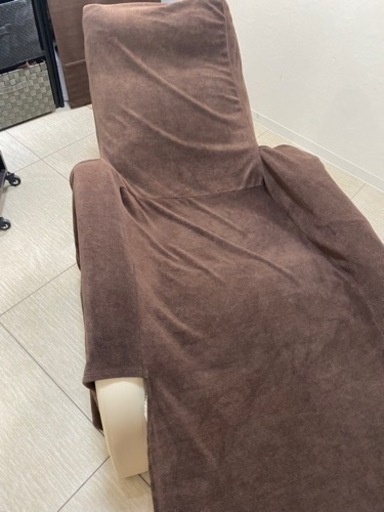 コンパクトリクライニングチェア アイボリー