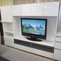 R322 高級 PAMOUNA パモウナ70インチまで壁面テレビボード、幅220cm 美品