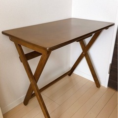 【12月末まで 取りに来れる方】折り畳みデスク・チェアーセットの画像