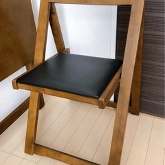 【12月末まで 取りに来れる方】折り畳みデスク・チェアーセットの画像