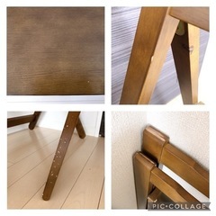 【12月末まで 取りに来れる方】折り畳みデスク・チェアーセットの画像