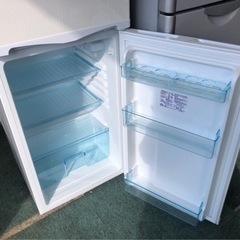 【リサイクルショップ八光　田上店　安心の3か月保証　配達・設置OK】アビテラックス 138L 2ドア冷蔵庫（直冷式）ホワイトストライプAbitelax AR-143Eの画像