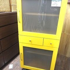 札幌 引き取り 志水木工 キャスター付き 食器棚 キャビネット ...