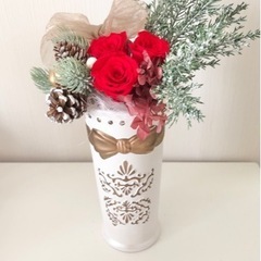 まだ間に合う！クリスマスプリザーブドフラワーレッスンの画像