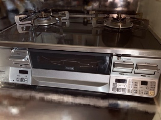 リンナイ グリル付きガステーブル RTE65VAGPL 取扱説明書付き