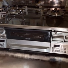 リンナイ グリル付きガステーブル RTE65VAGPL 取扱説明書付き