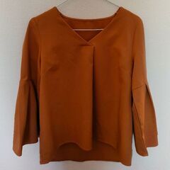 （ブラウン）ブラウス