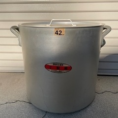 ◆使用少◆業務用 アルミ寸胴 直径42センチの画像